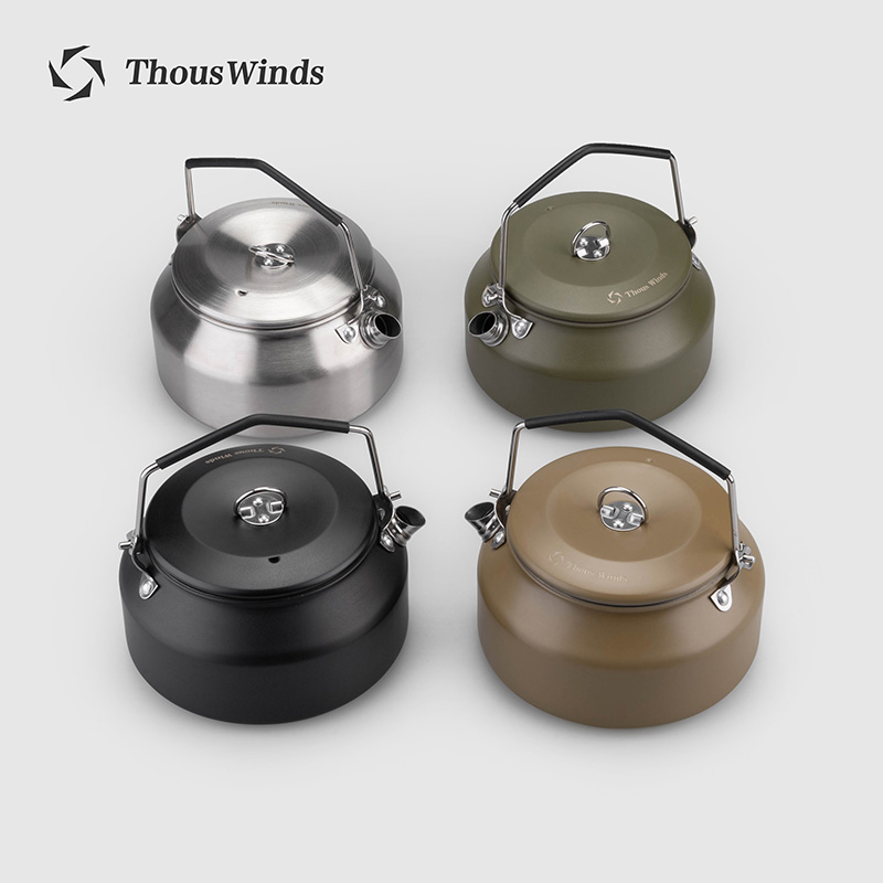 Camping Cooking Equipment - Thous Winds Outdoor Camping Kettle, Portable