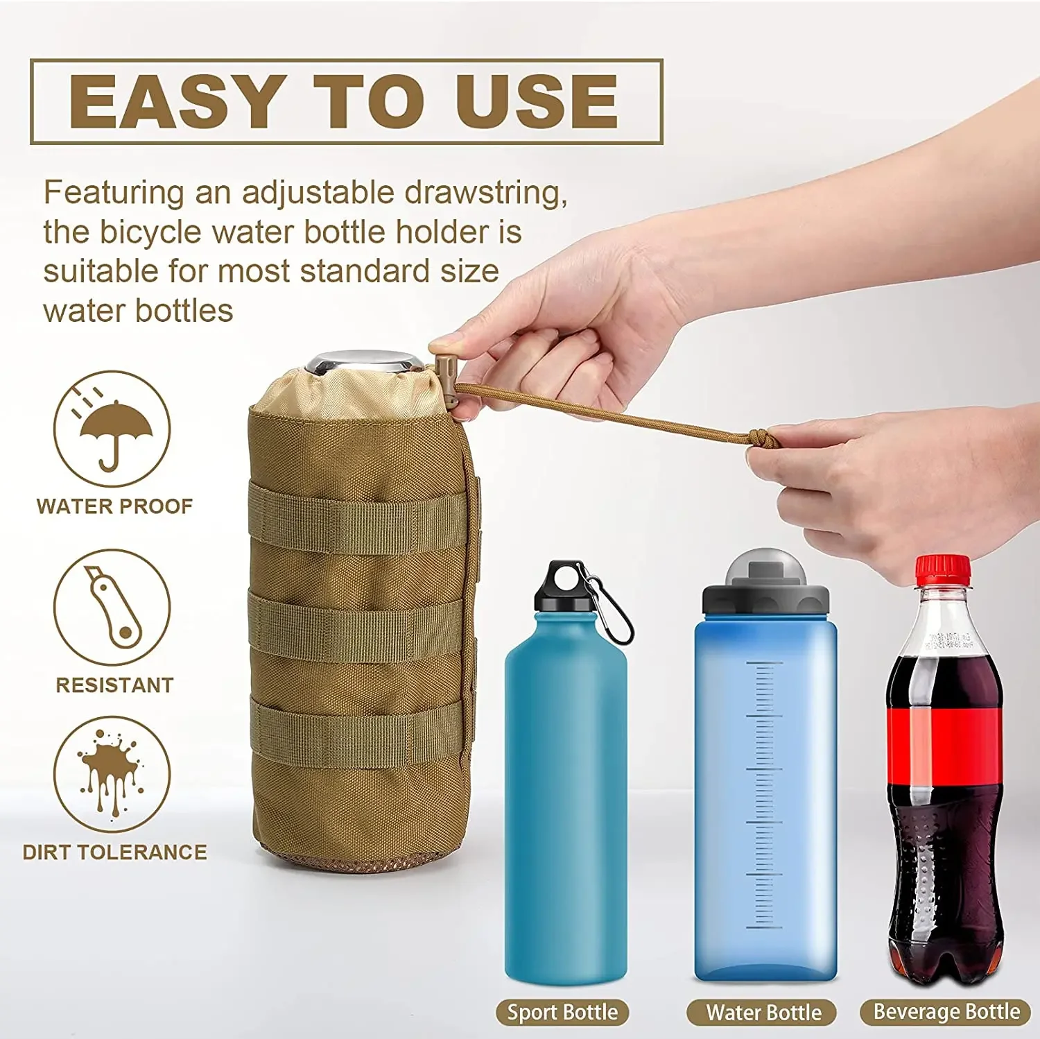 Tactical Molle Water Bottle Ba - Camping Cooking Bag ulasan dan harga