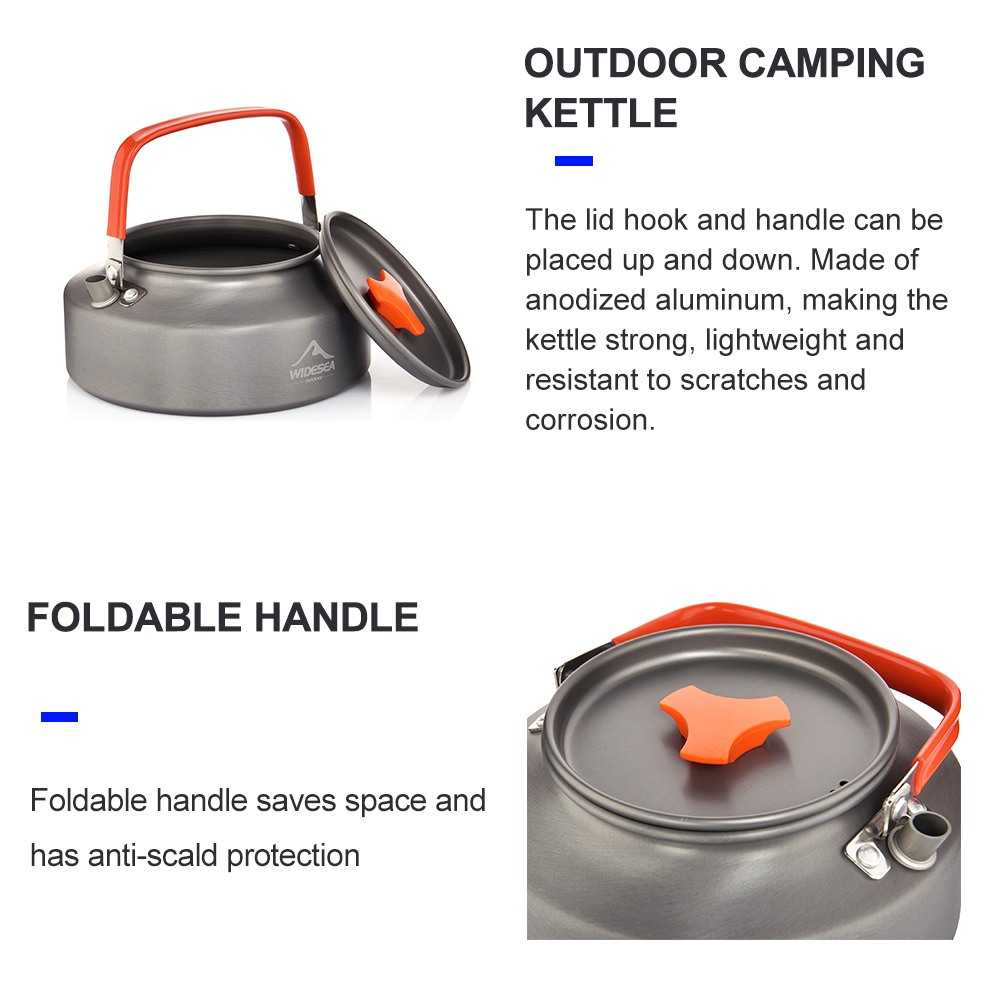 Widesea 1.1L 2L1.5L Camping Wa - Camping Cooking Kit ulasan dan harga