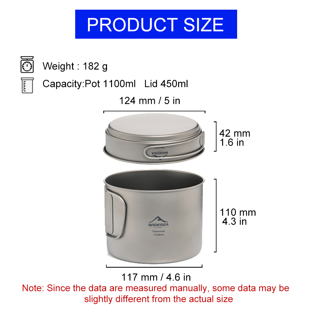 Widesea Ultralight Titanium Ca - Camping Cooking Kit ulasan dan harga