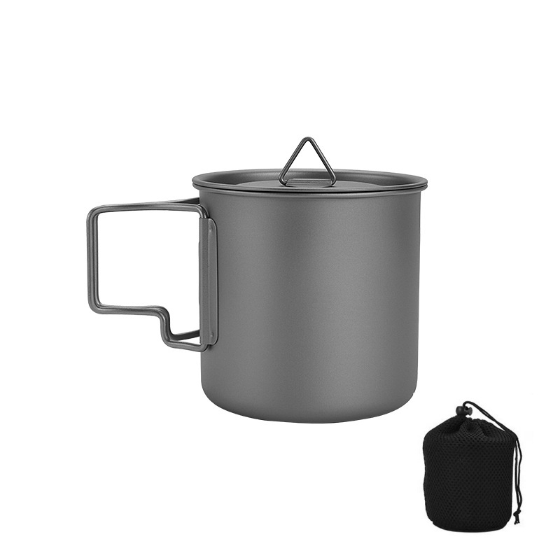 Titanium Camping Mug with Fold - Camping Cooking Set Lightweight ulasan dan harga