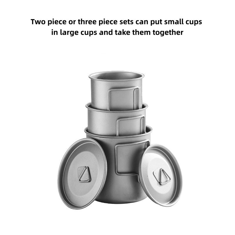 Titanium Camping Mug with Fold - Camping Cooking Set Lightweight ulasan dan harga