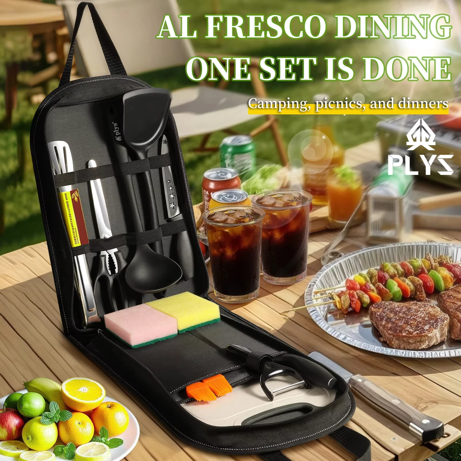Portable outdoor utensils set  - Quechua Camping Cooking Set ulasan dan harga