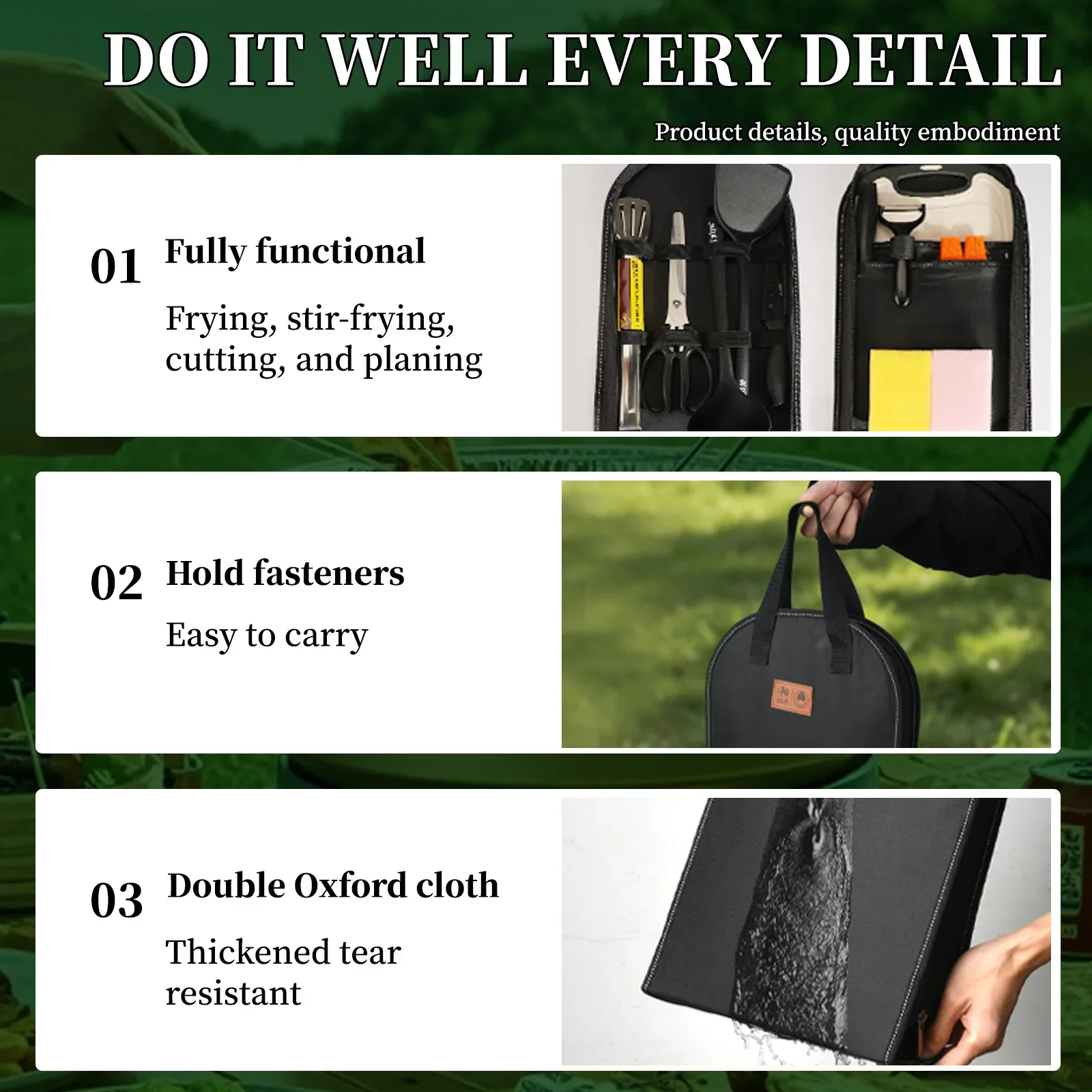 Portable outdoor utensils set  - Quechua Camping Cooking Set ulasan dan harga