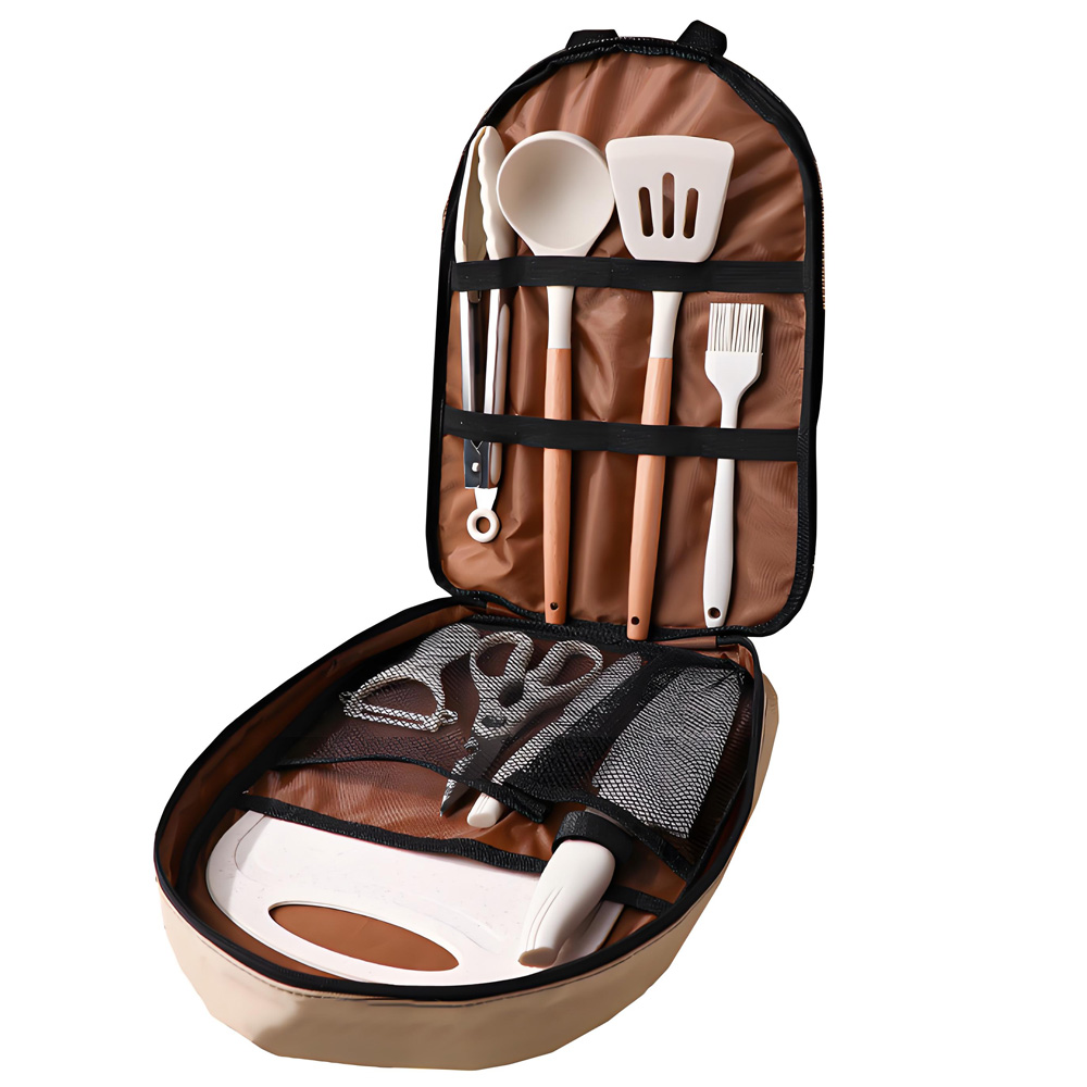 10Pcs Portable Camping Cooking - Quechua Camping Cooking Set ulasan dan harga