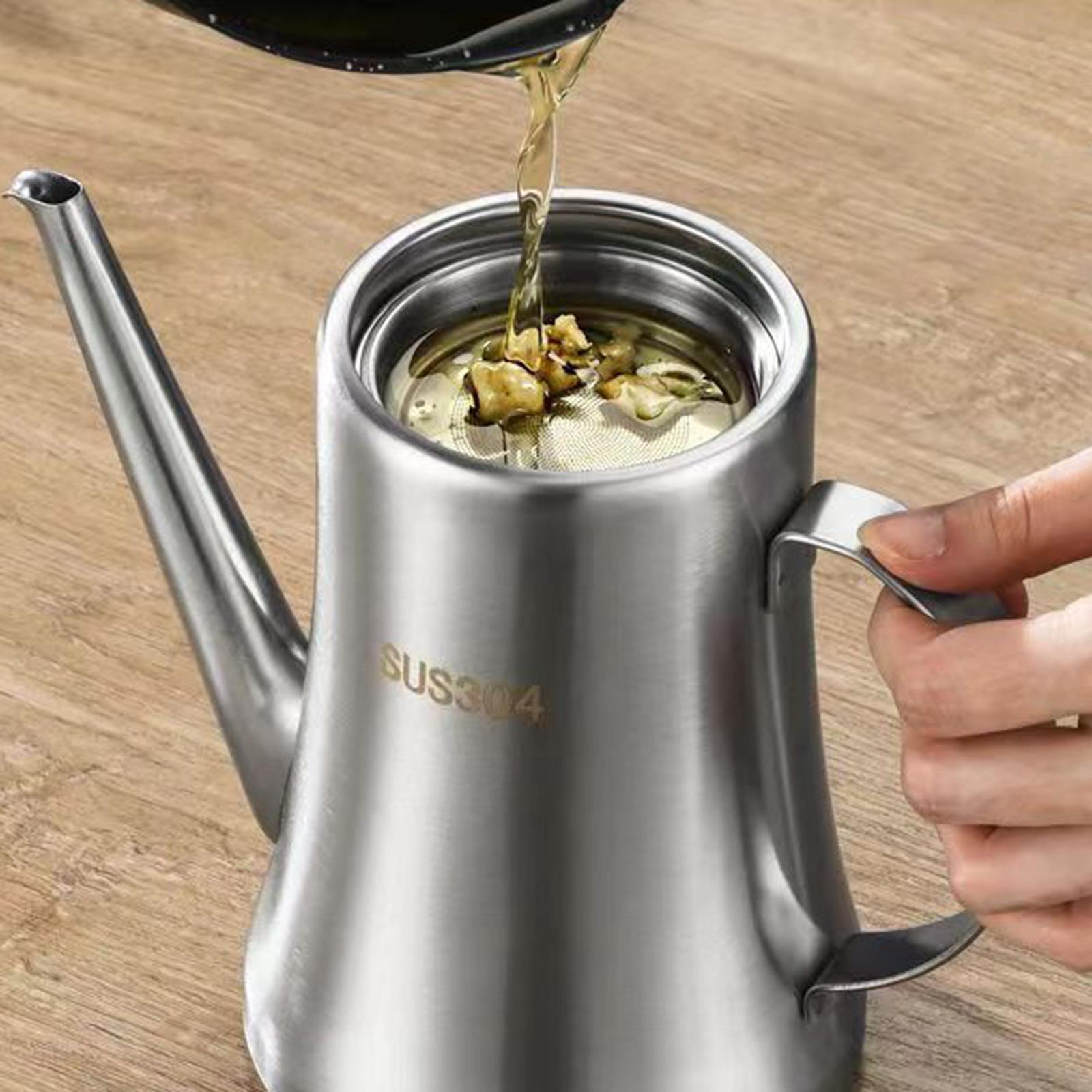 Stainless Steel Oil Dispenser  - Camping Cooking Oil Container ulasan dan harga