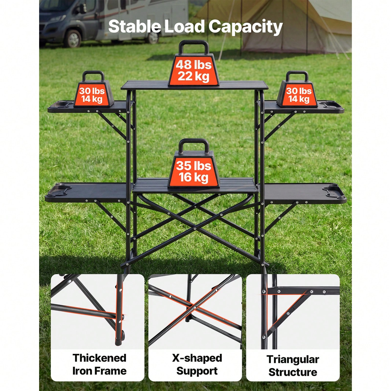 Camping Kitchen Table, Slim-Fo - Camping Cooking Bag ulasan dan harga