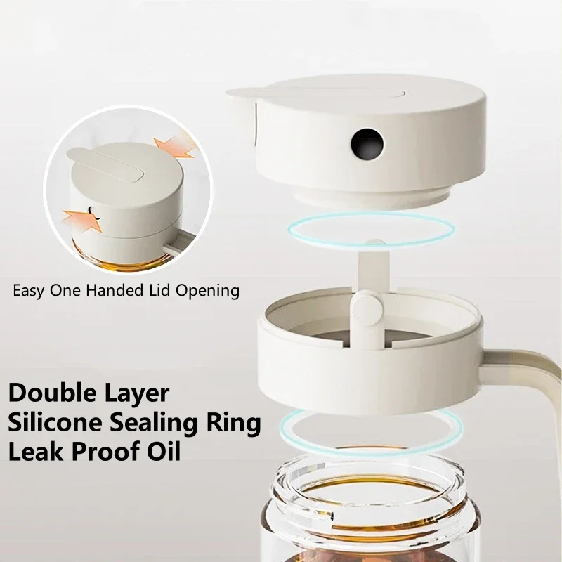 550mL Pourer Glass Bottles Oil - Camping Cooking Oil Container ulasan dan harga