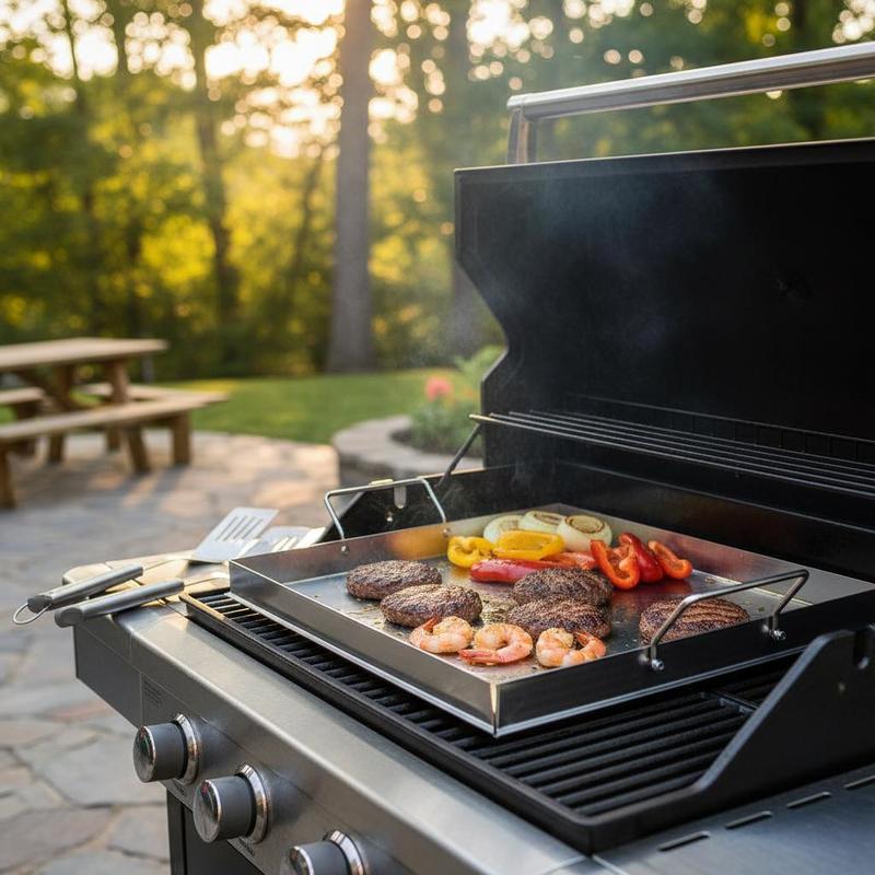Universal Flat Top Griddle 18x - Camping Cooking With Gas ulasan dan harga