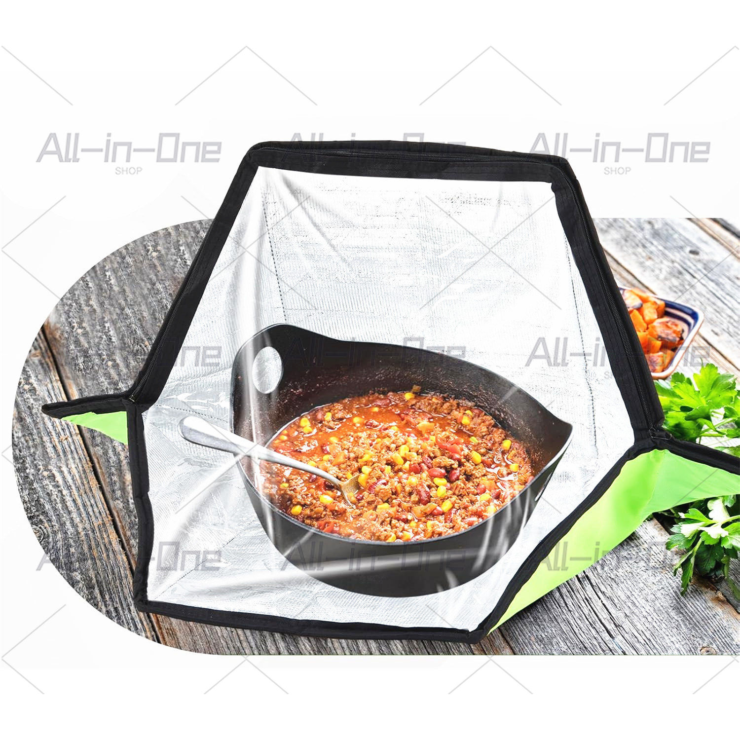 Portable Solar Oven Bag Cooker - Solar Oven Camp ulasan dan harga