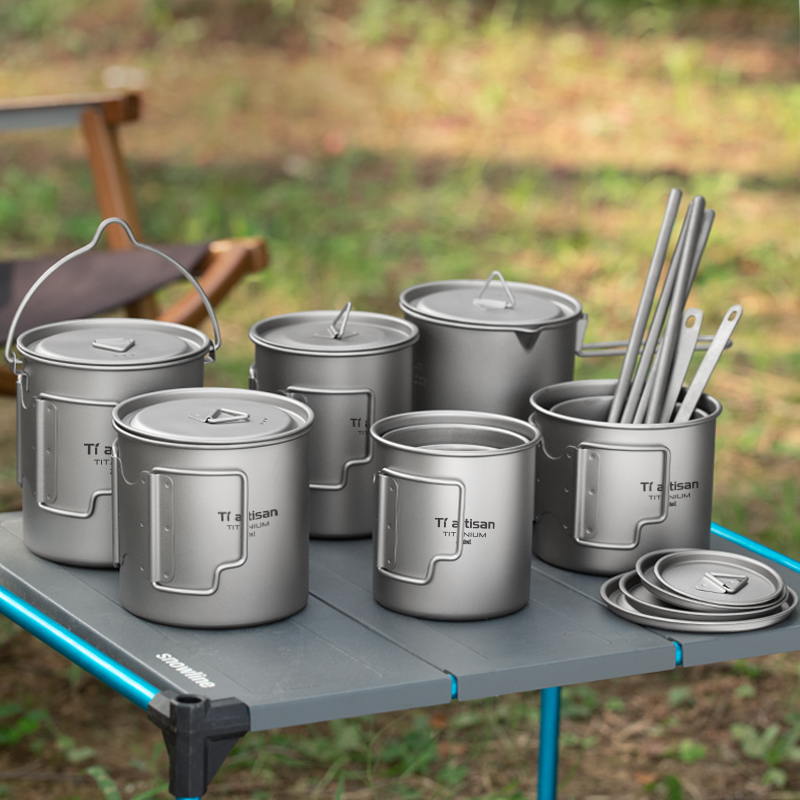 Tiartisan Outdoor Titanium Lig - Camping Cooking Kit ulasan dan harga