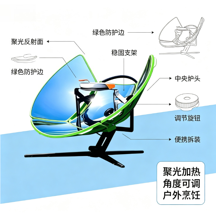 Solar Cooker Outdoor Camping S - Solar Oven Camp ulasan dan harga