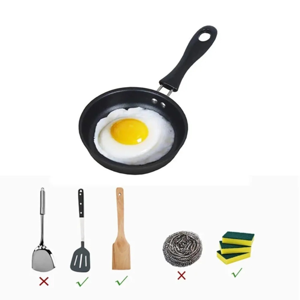 Mini Frying Pan with Handle Po - Campfire Cooking Anime ulasan dan harga