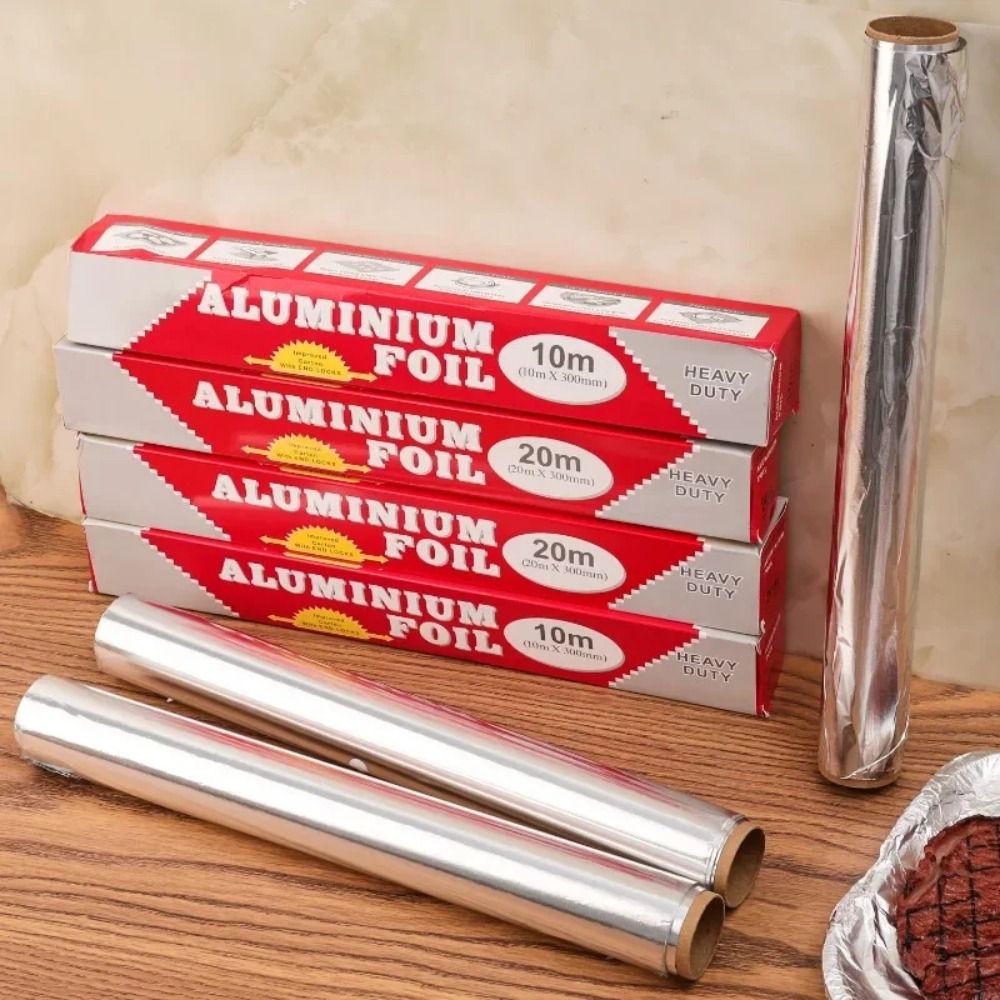 5m/10m/20m Disposable Tin Foil - Aluminum Foil Heavy Duty ulasan dan harga
