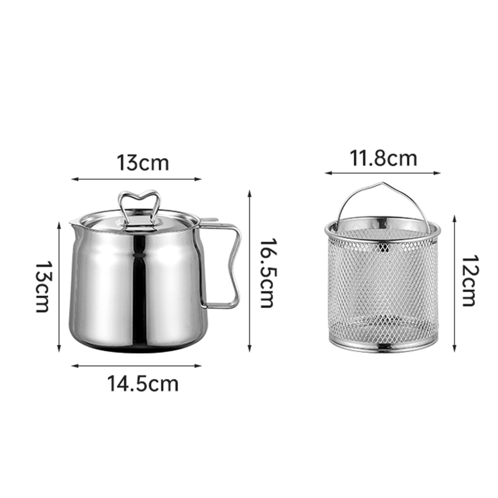 Deep Fryer Set Stainless Oil F - Camping Cooking Oil Container ulasan dan harga