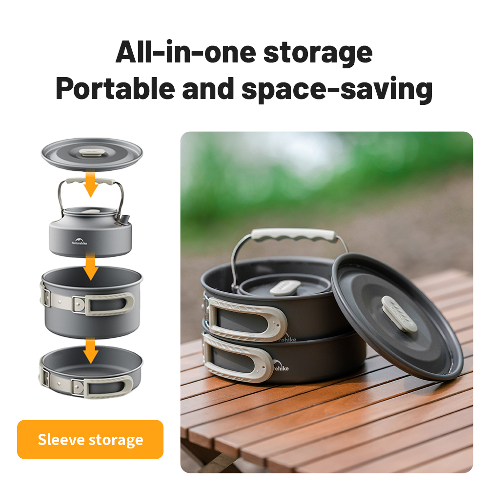 Naturehike Camping Cookware Ki - Quechua Camping Cooking Set ulasan dan harga