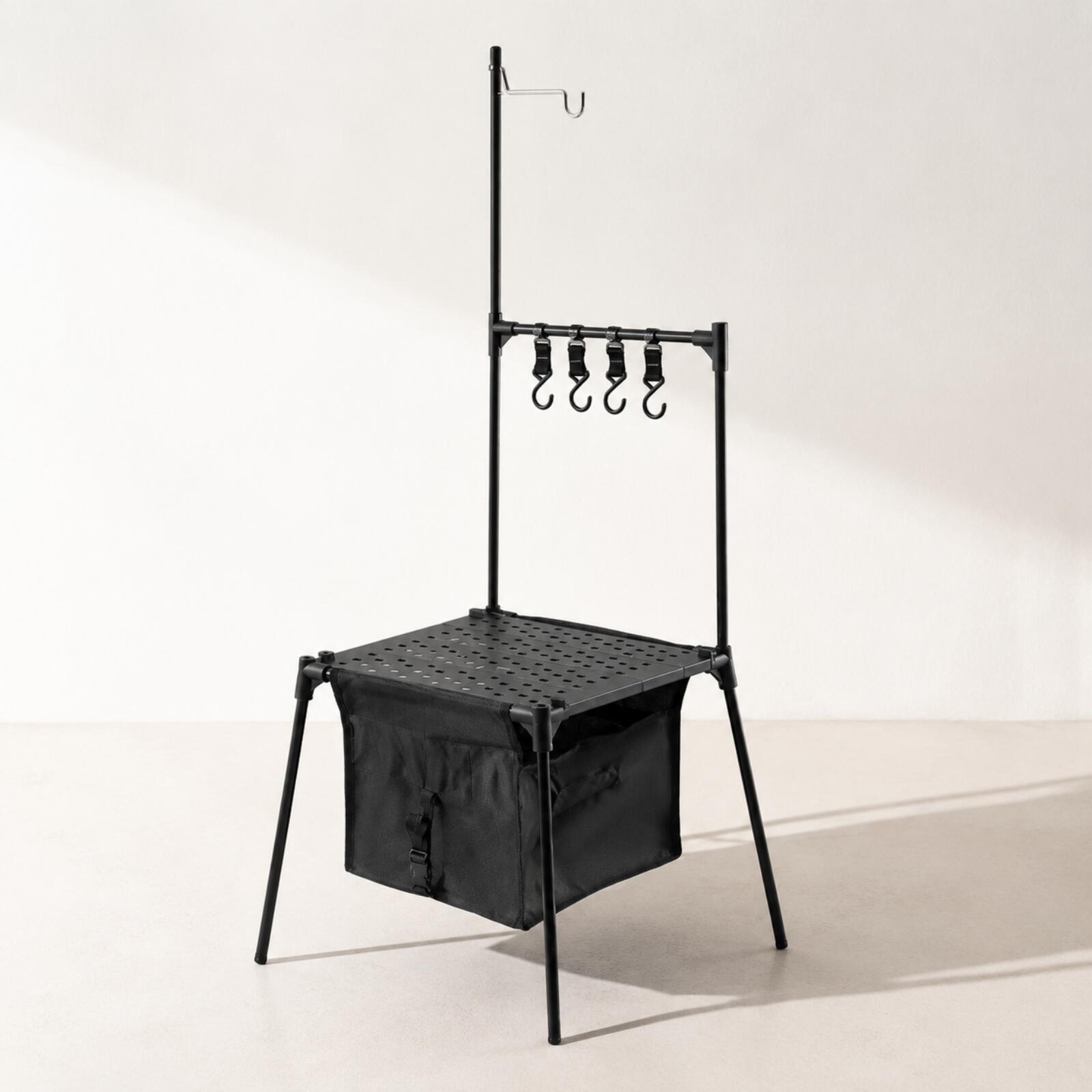 Aluminum Folding Camp Table Fo - Camping Cooking Table With Storage ulasan dan harga