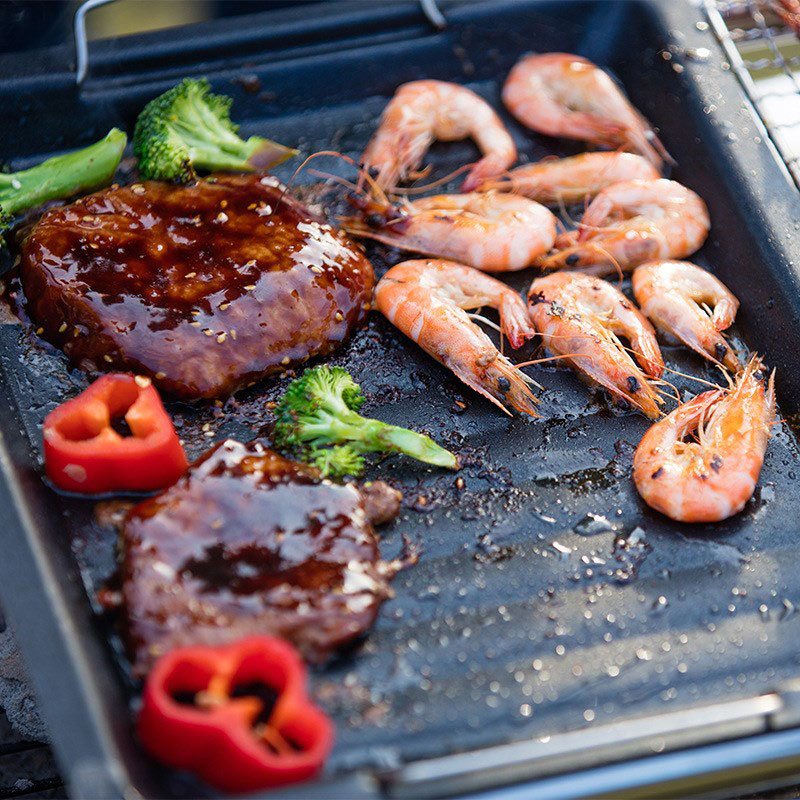 Outdoors Thick Square Grill Pa - Campfire Cooking Anime ulasan dan harga