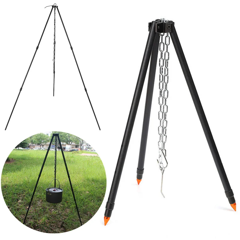 Portable Adjustable Camping Tr - Camping Cooking One Pot ulasan dan harga