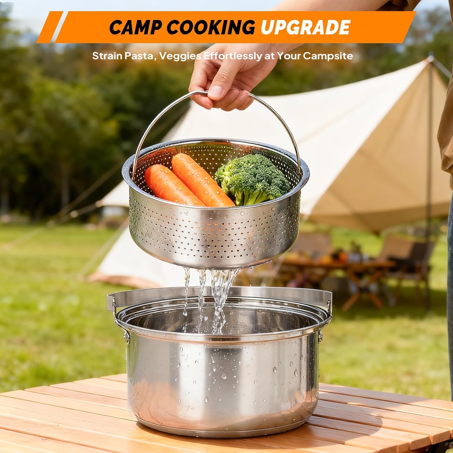 6pcs Cookware Set, 304 Stainle - Camping Cooking Bag ulasan dan harga
