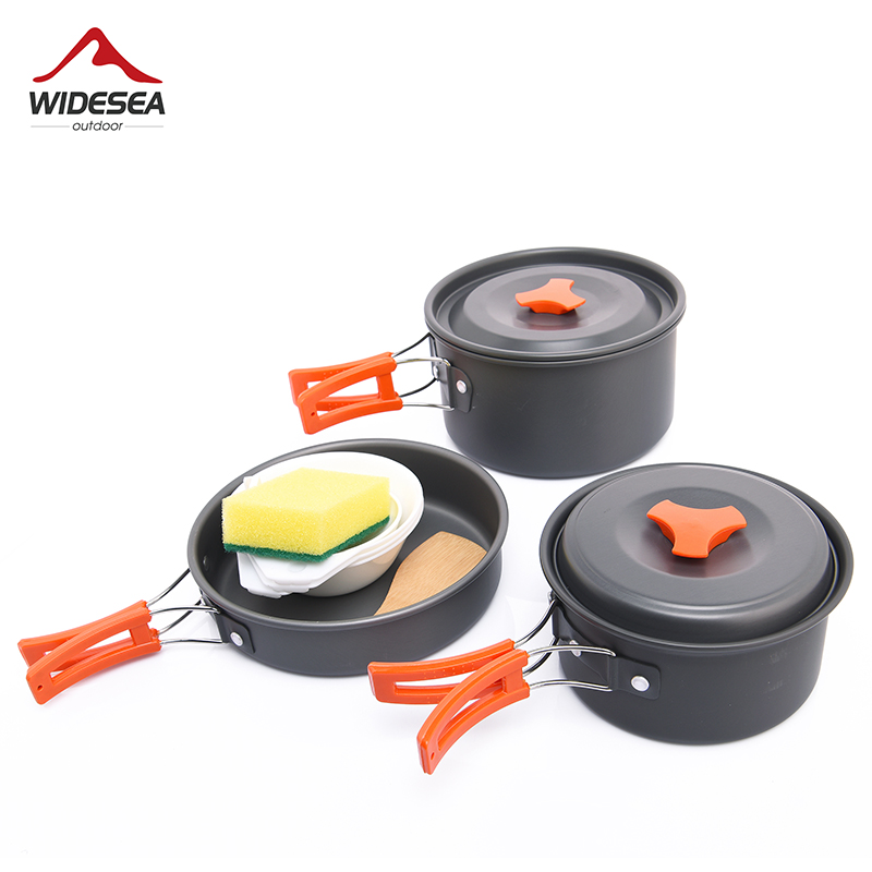 Widesea Camping Outdoor Cookwa - Quechua Camping Cooking Set ulasan dan harga