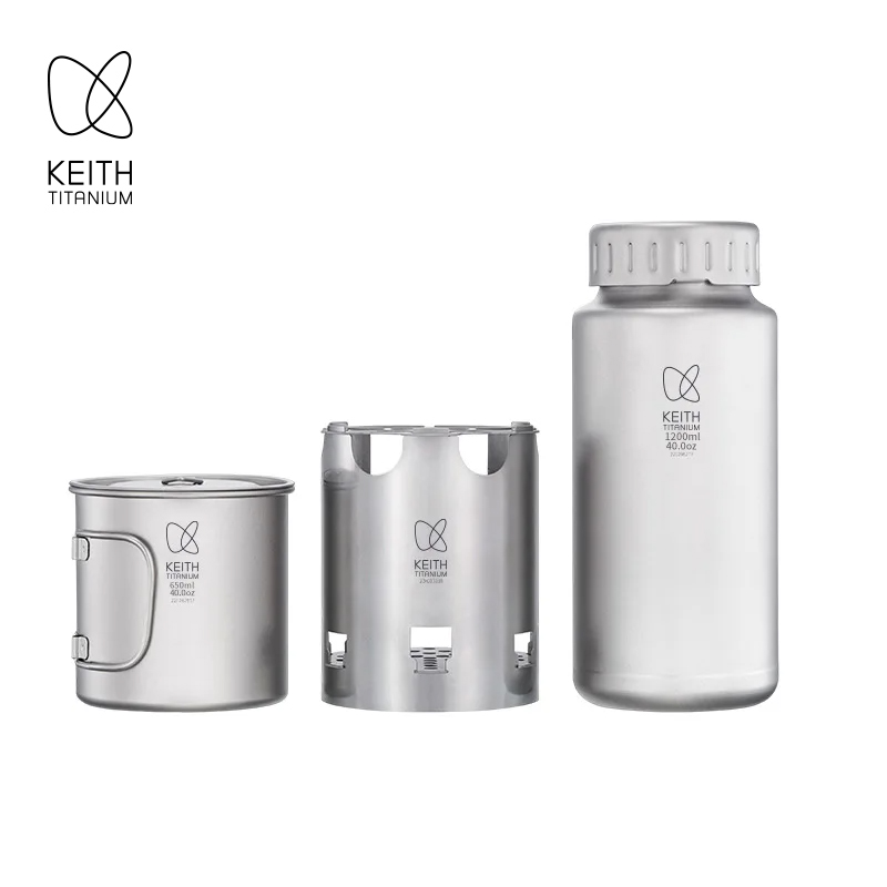 KEITH Pure Titanium Nesting Ca - Camping Cooking Equipment ulasan dan harga