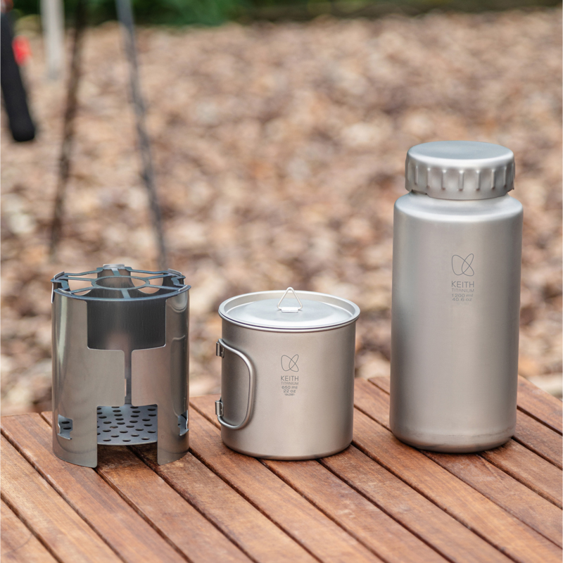 KEITH Pure Titanium Nesting Ca - Camping Cooking Equipment ulasan dan harga