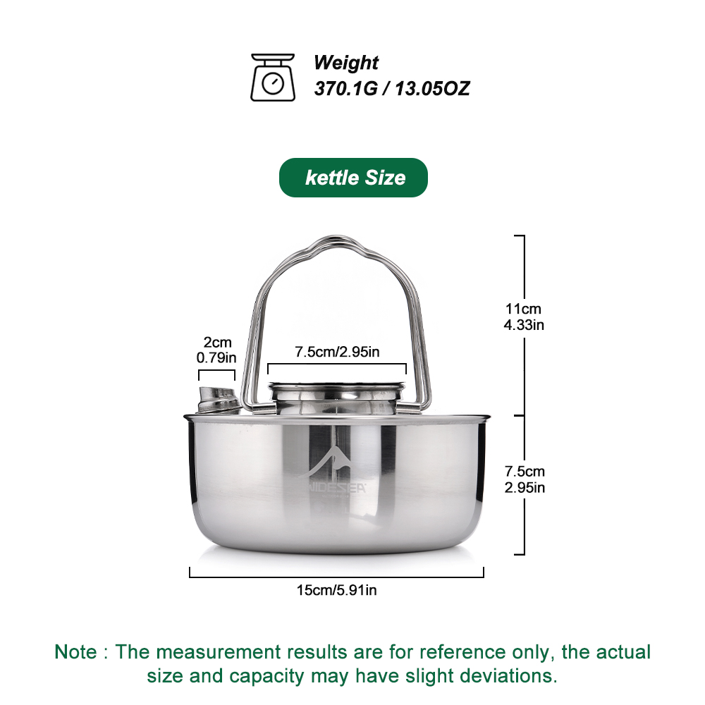 Widesea Camping Outdoor 1.7L S - Camping Cooking Kit ulasan dan harga