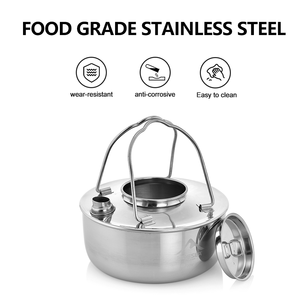 Widesea Camping Outdoor 1.7L S - Camping Cooking Kit ulasan dan harga