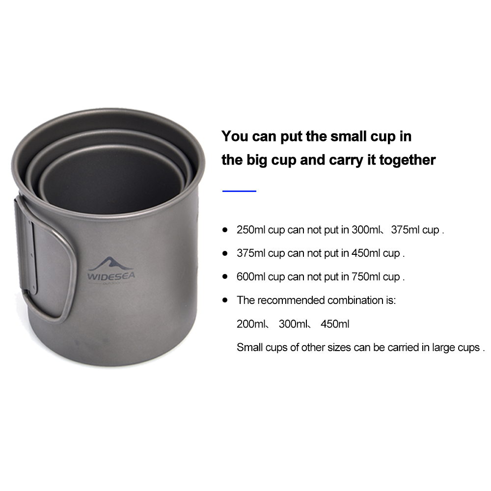 Widesea Camping Mug Titanium C - Quechua Camping Cooking Set ulasan dan harga