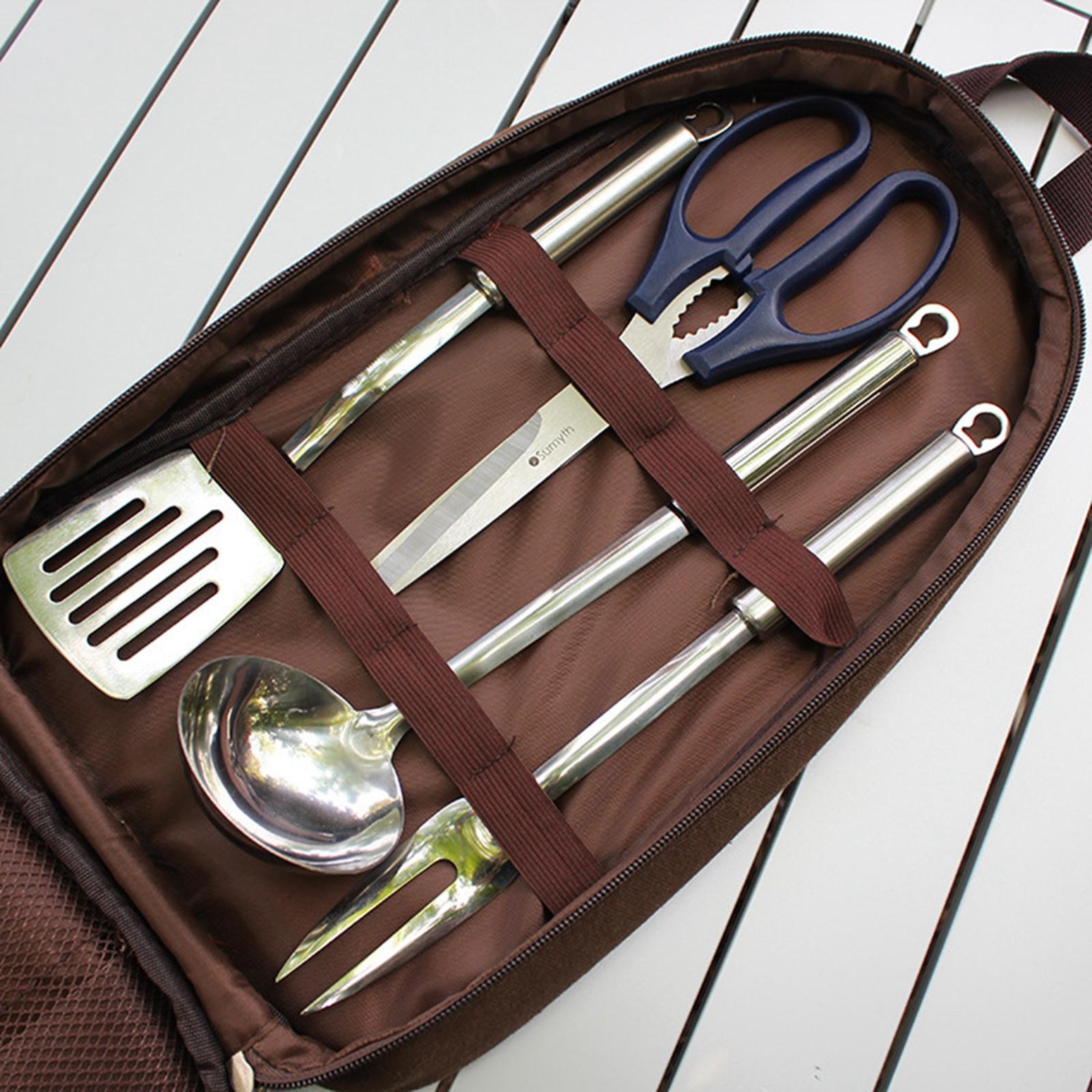 7pcs Camping Kitchen Utensil S - Quechua Camping Cooking Set ulasan dan harga