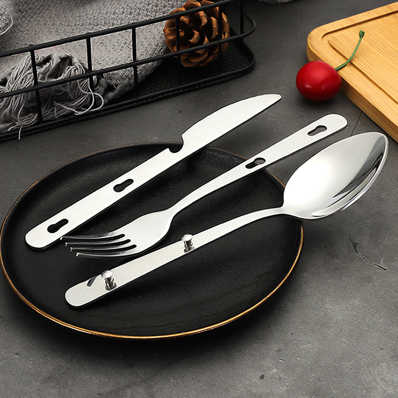 3pcs/set Portable Stainless St - Quechua Camping Cooking Set ulasan dan harga