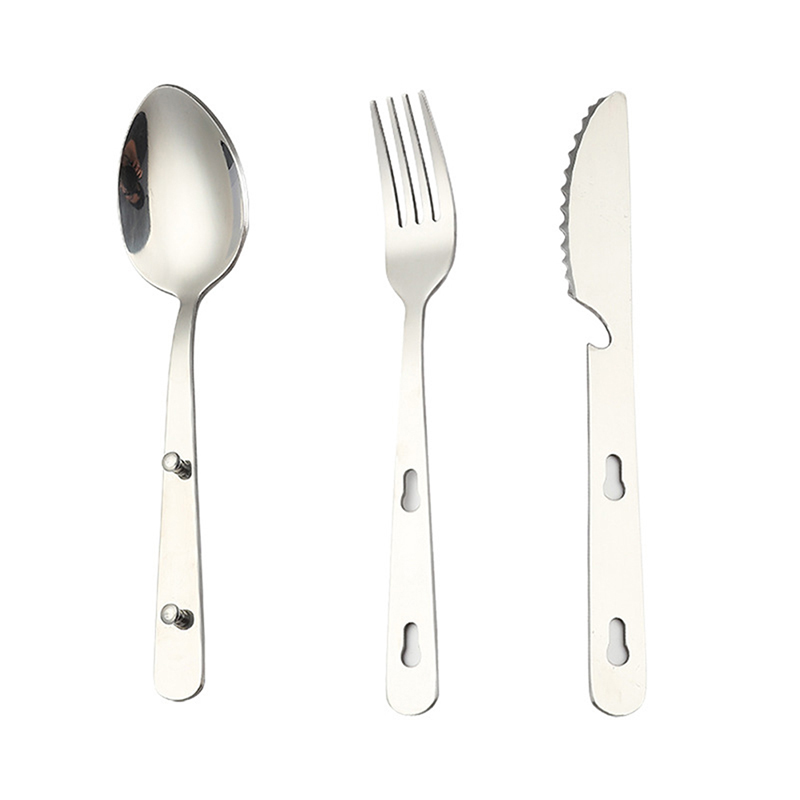 3pcs/set Portable Stainless St - Quechua Camping Cooking Set ulasan dan harga