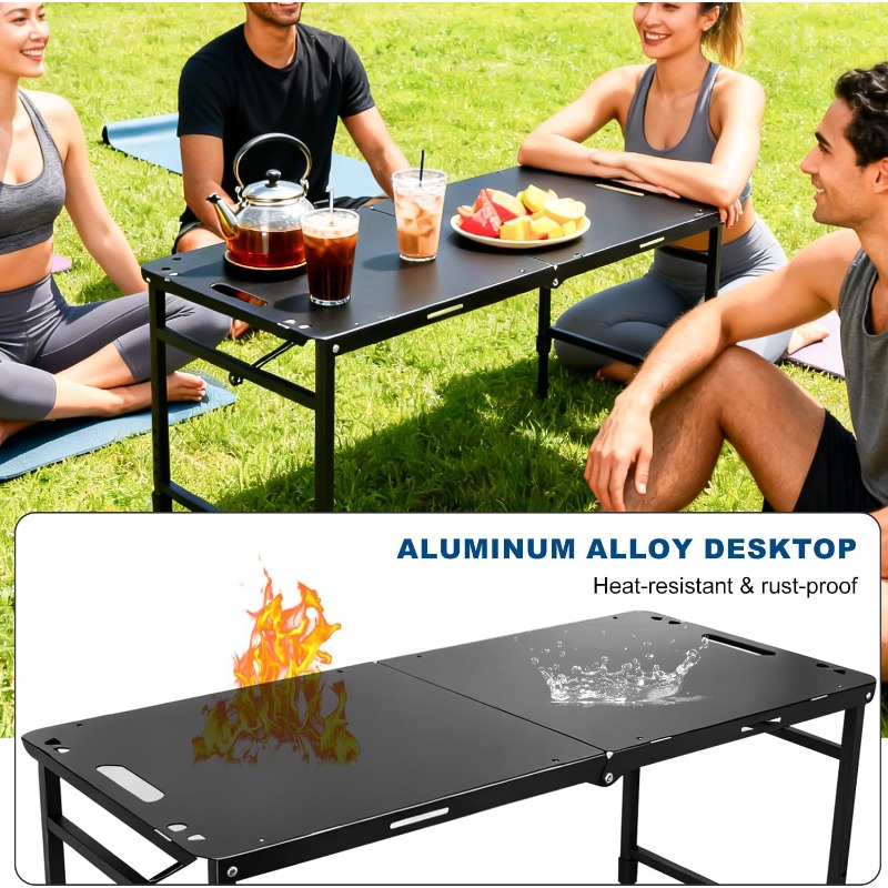 Camping Table Adjustable Foldi - Camping Cooking Bag ulasan dan harga