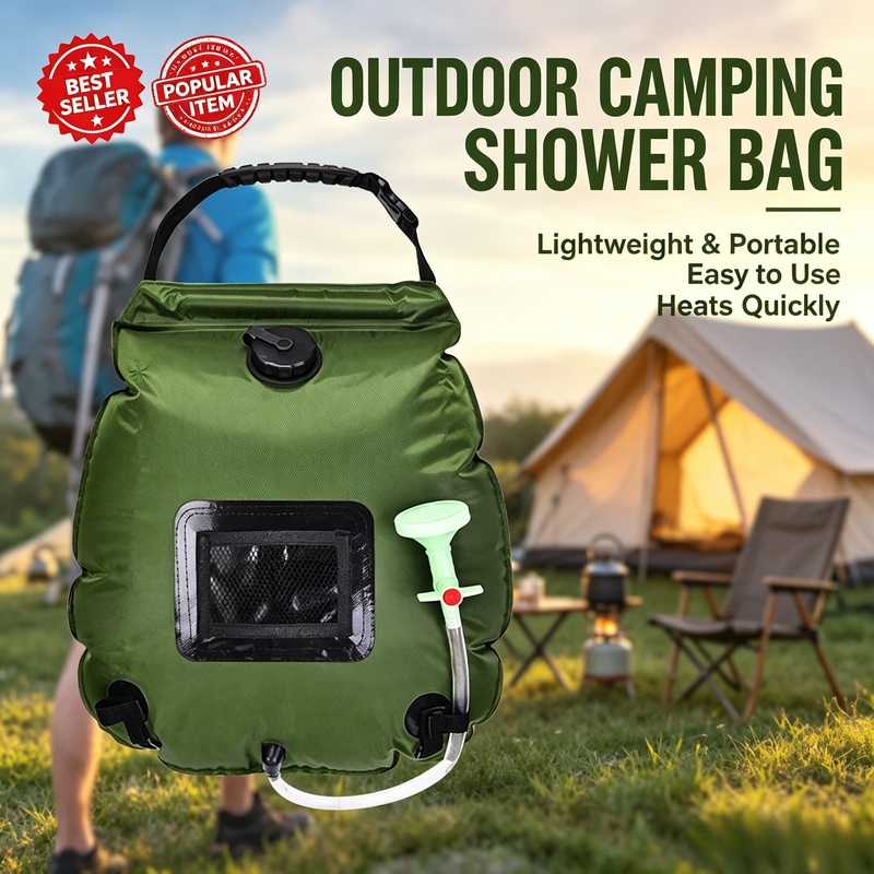 20L 5 Gallon Solar Camping Sho - Camping Cooking Bag ulasan dan harga
