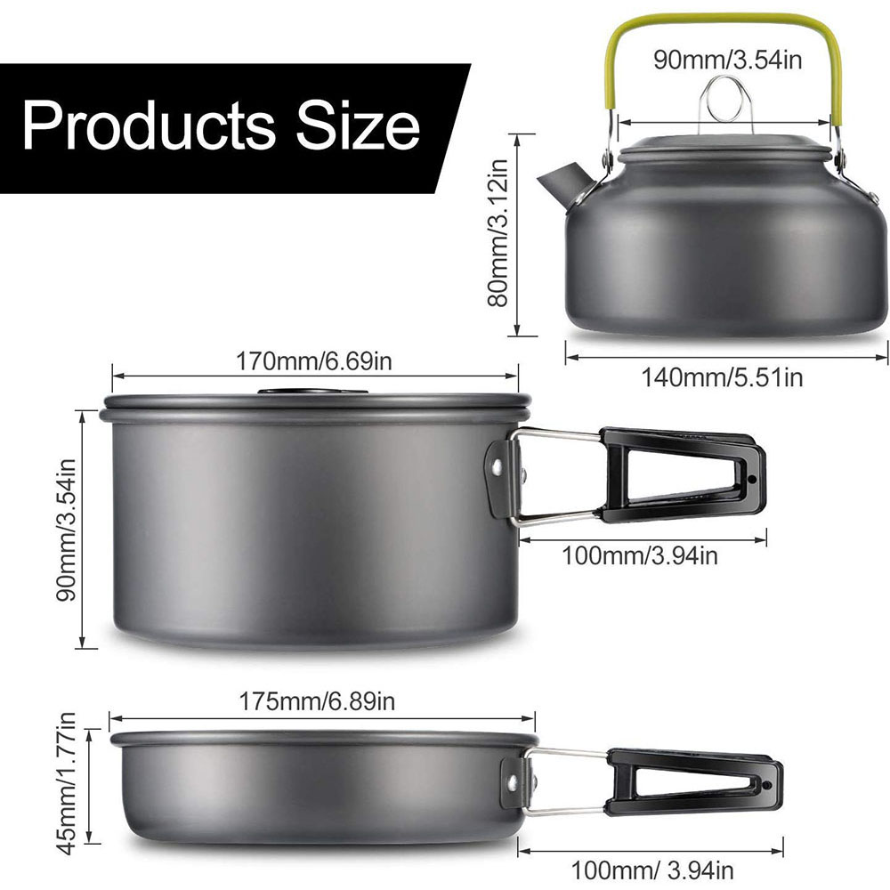 Outdoor Camping Cookware Set M - Camping Cooking Kit ulasan dan harga