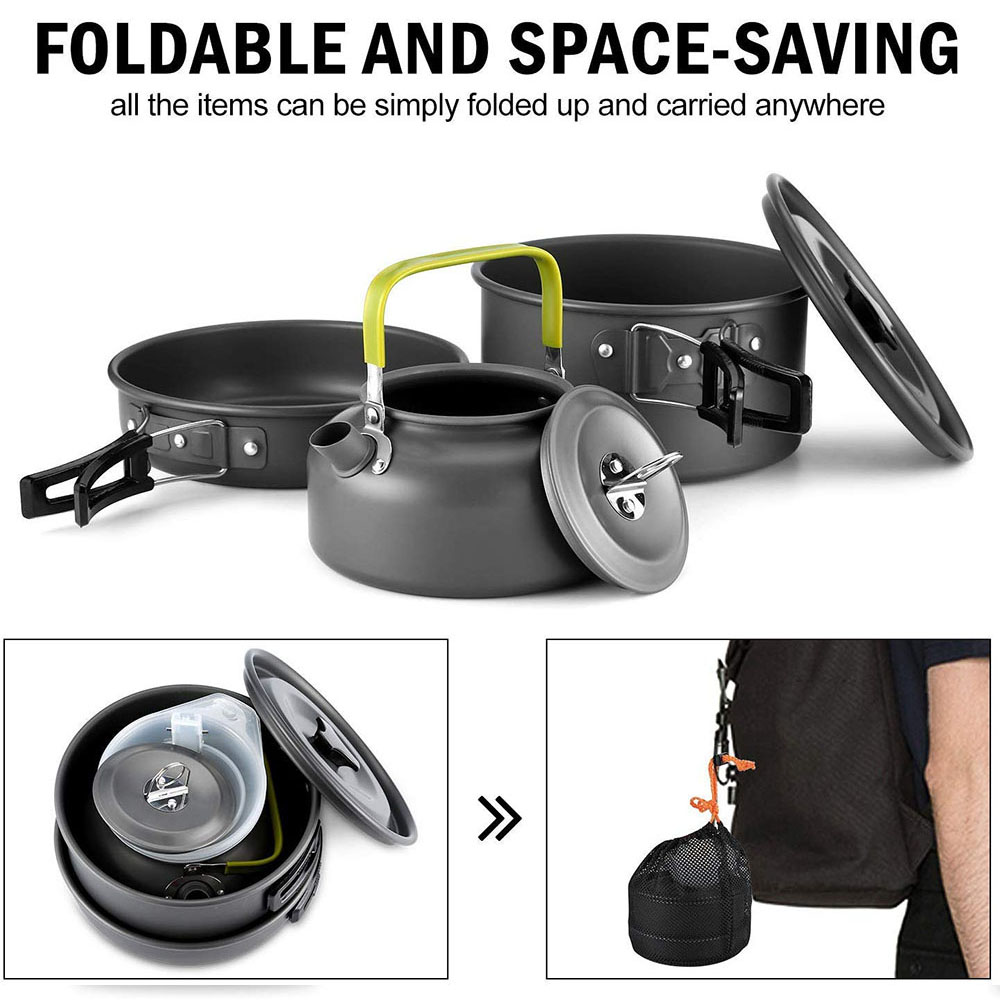 Outdoor Camping Cookware Set M - Camping Cooking Kit ulasan dan harga