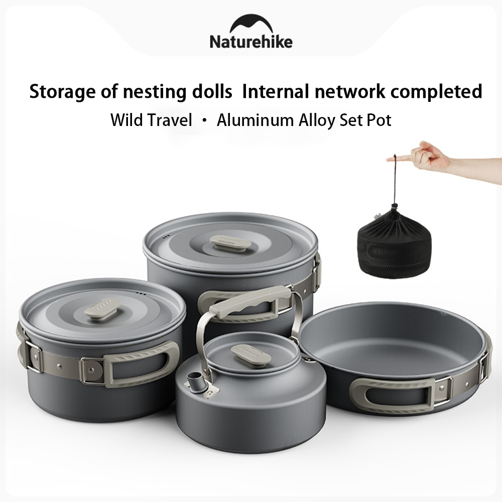 Naturehike Outdoor Pot Set,Cam - Camping Cooking Equipment ulasan dan harga