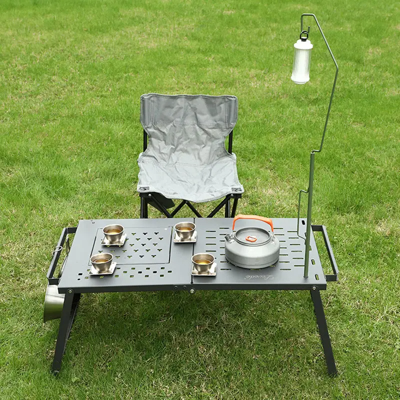 Camping Portable Folding Iron  - Camping Cooking Table With Storage ulasan dan harga